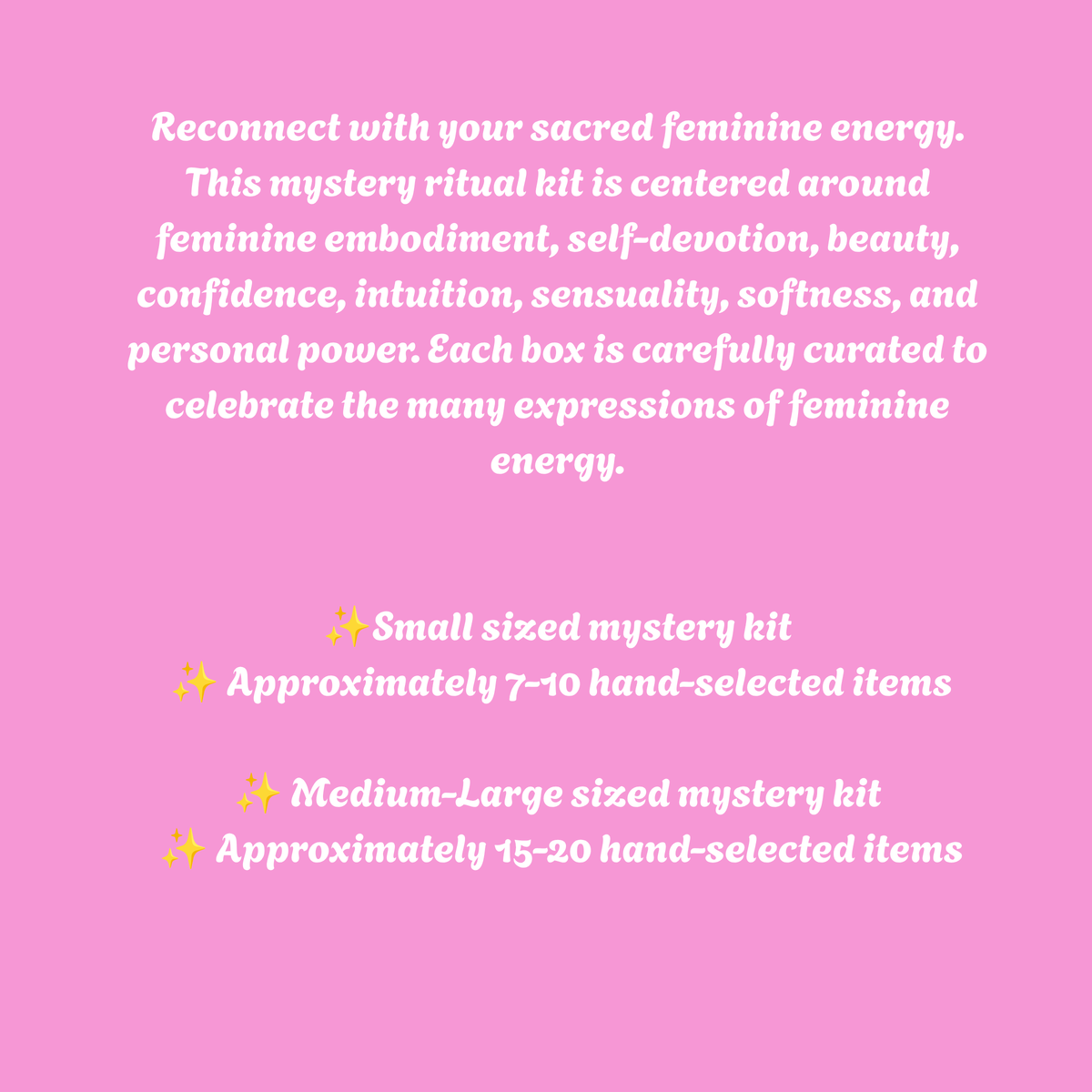 Goddesses, Feminine Energy & Archetypes Mystery Kits