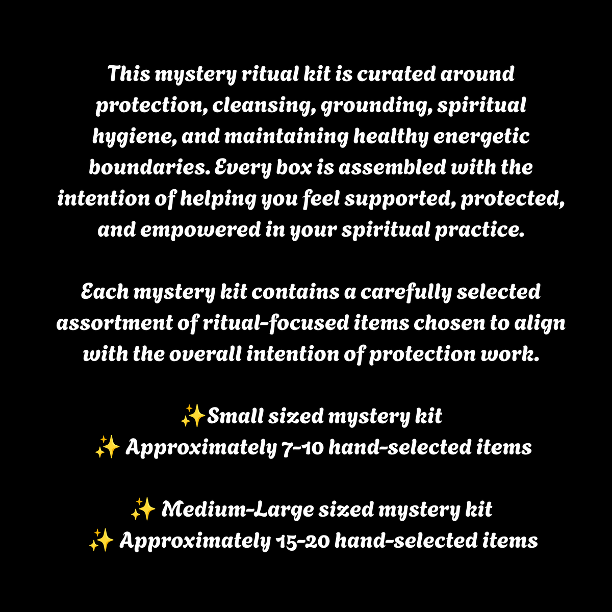 Protection Based Mystery Witchcraft Box