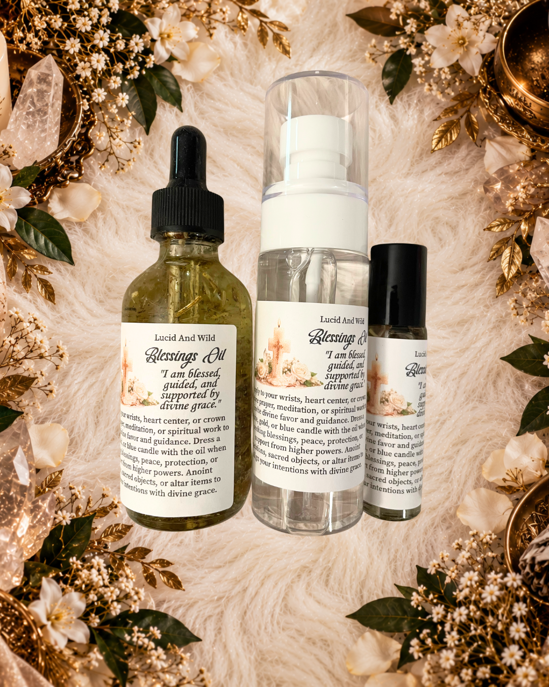 Blessings Oil -  grace, favor, abundance, joy, and unexpected blessings