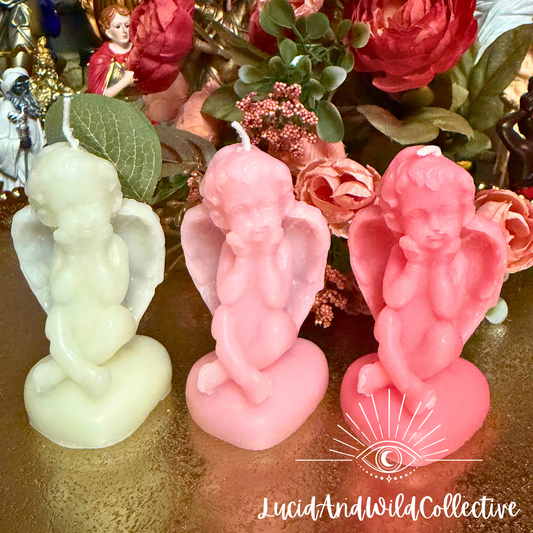 ANGEL SPELL CANDLE -Divine Protection • Comfort • Love • Guidance • Peace