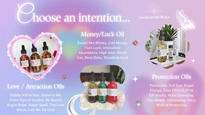 1 Intention Oil Sample Vial | Choose Your Scent | 3ml Fragrance Tester | Try Before Buying Full Size