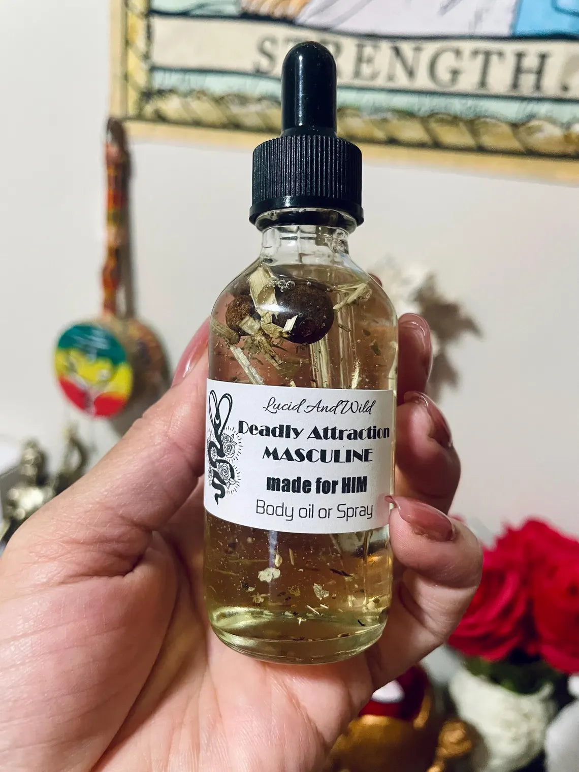 Deadly Attraction for Him Intention Oil  Masculine Magnetism • Sexual Confidence • Irresistible Presence • Attraction