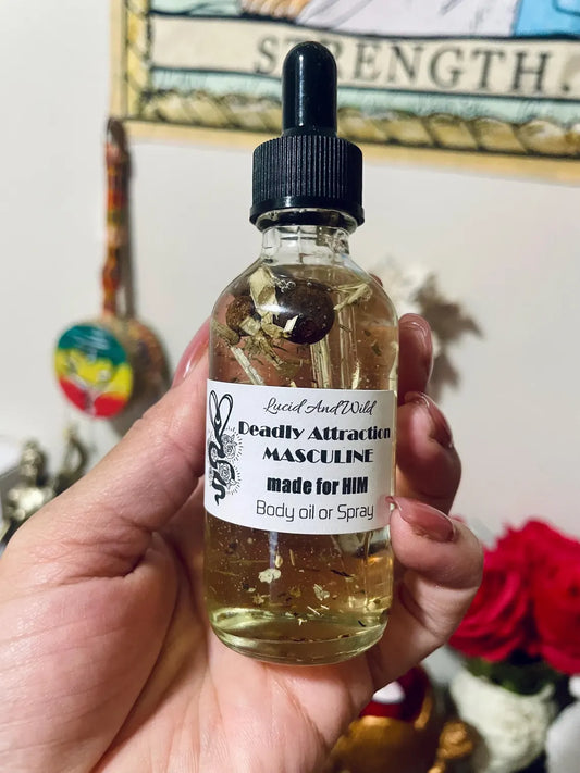 Deadly Attraction for Him Intention Oil  Masculine Magnetism • Sexual Confidence • Irresistible Presence • Attraction