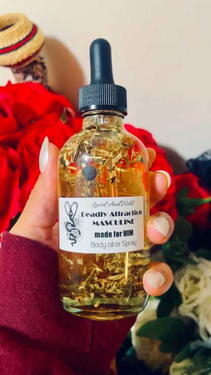 Deadly Attraction for Him Intention Oil  Masculine Magnetism • Sexual Confidence • Irresistible Presence • Attraction