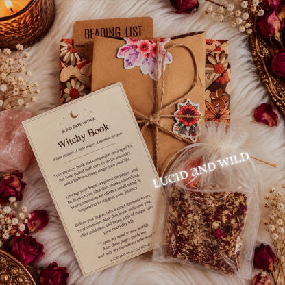 BLIND DATE WITH A SPELL And A SPELL BOOK - A Mystery Witchy Book + Mini Candle Spell Kit