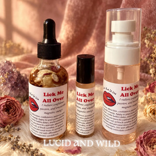 Lick Me All Over Body Oil - Sensual Attraction | Irresistible Energy | Pleasure | Intimacy