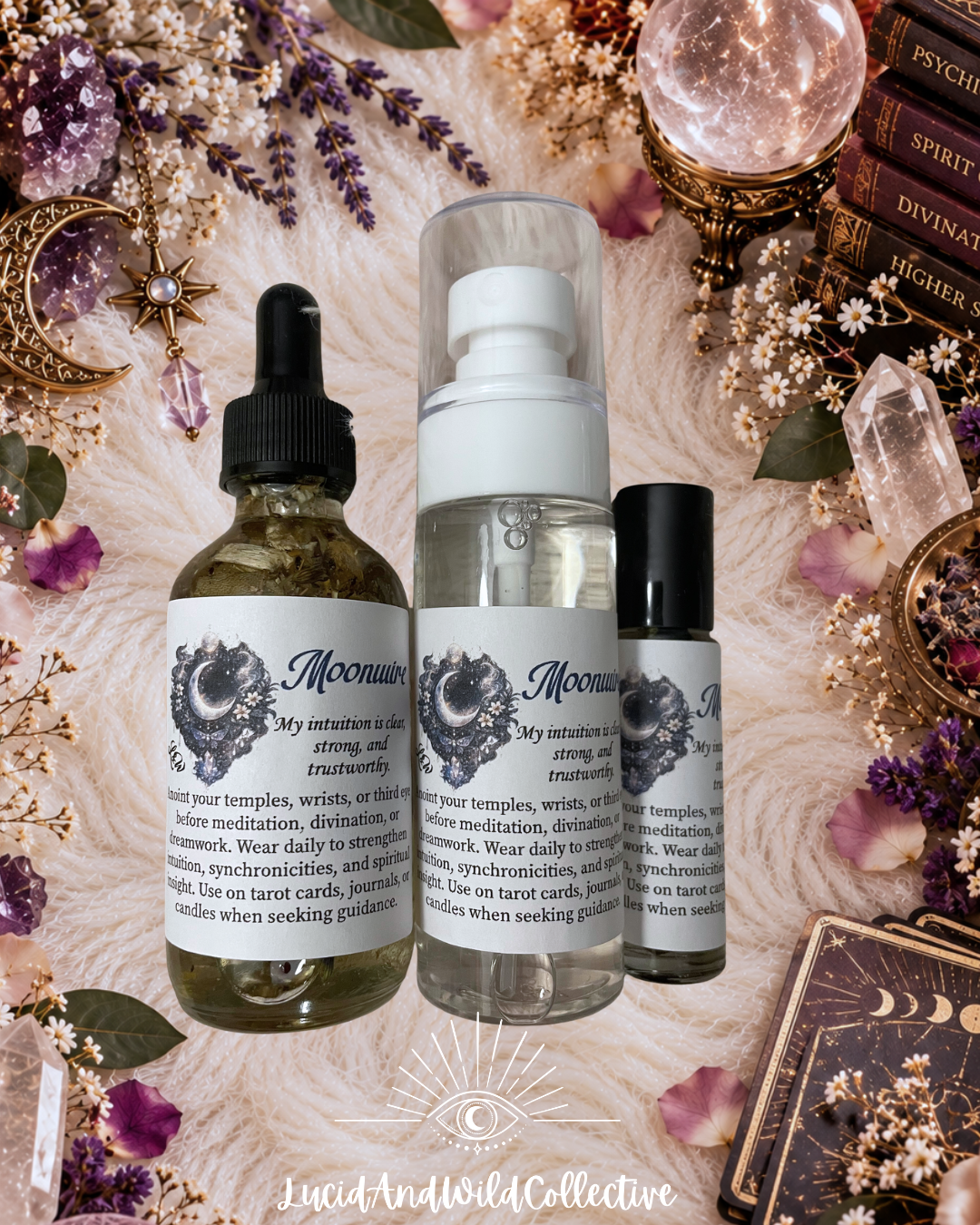MOONWIRE Intention Oil- Intuition • Psychic Reception • Signs &amp; Synchronicities