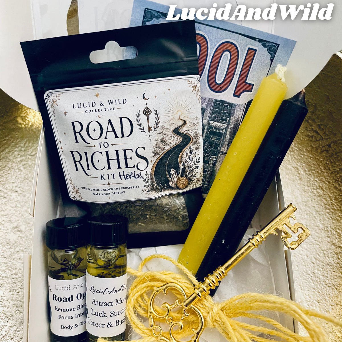 Road to Riches Spell Kit - Road Opening for Money Blockages