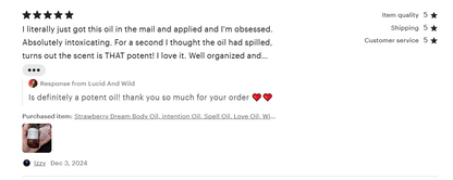 Strawberry Dream Body Oil -Love, Self-Love, Joy